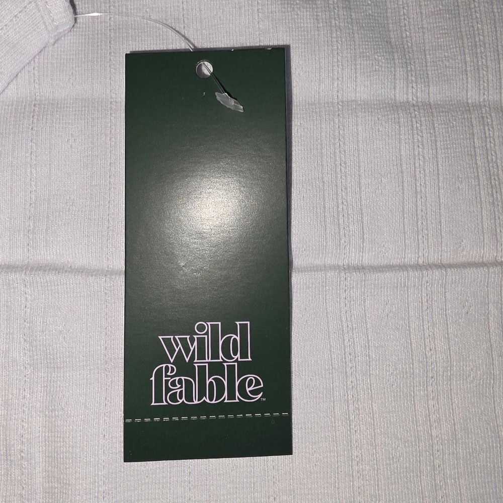 Wild Fable Light Grey Ribbed Mistletoe Cami Top Size M NWT 331 00 9625 - Picture 6 of 8